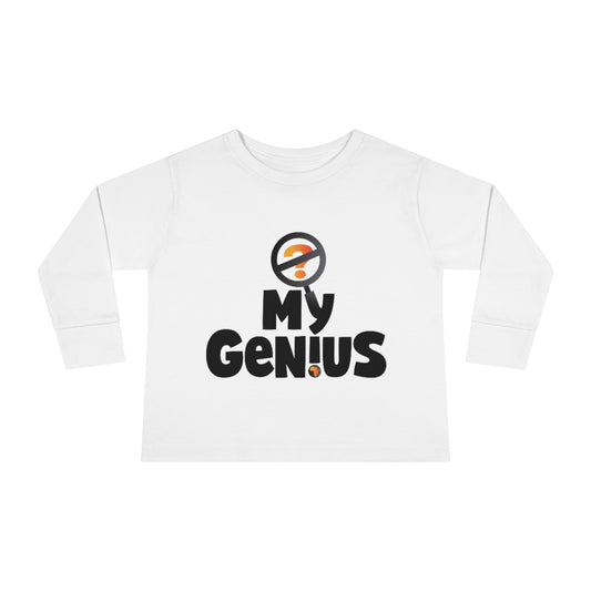 Sule the Proverb Detective Toddler Long Sleeve Tee (Do Not Question My Genius! Logo)