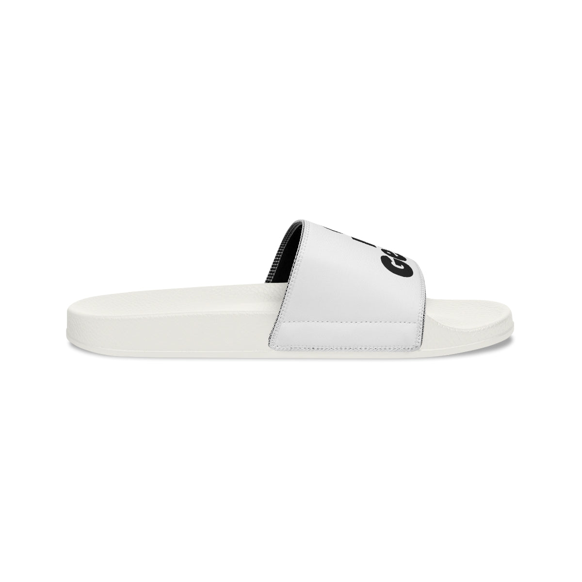 Sule the Proverb Detective Youth Slide Sandals (Do Not Question My Genius! Logo)