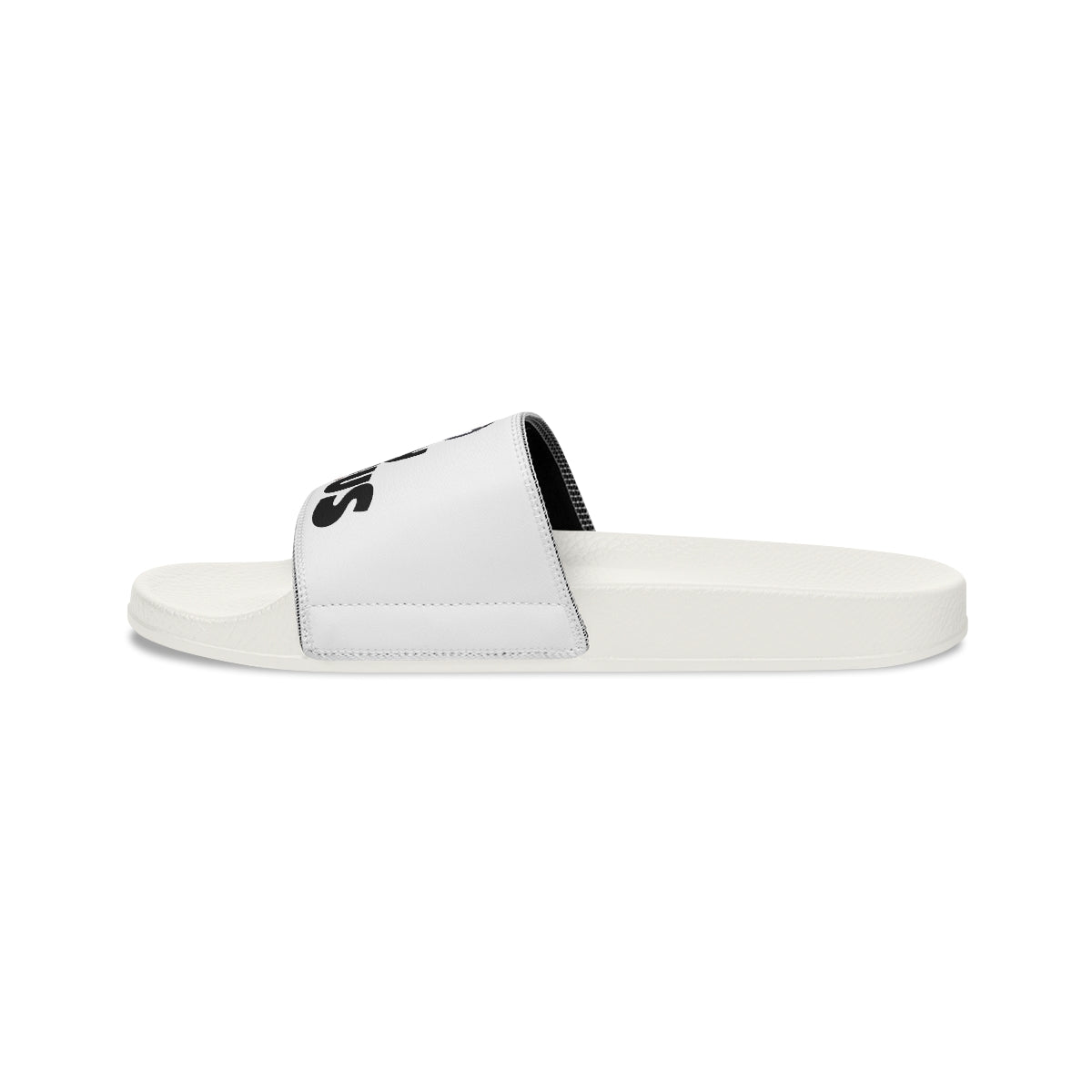 Sule the Proverb Detective Youth Slide Sandals (Do Not Question My Genius! Logo)