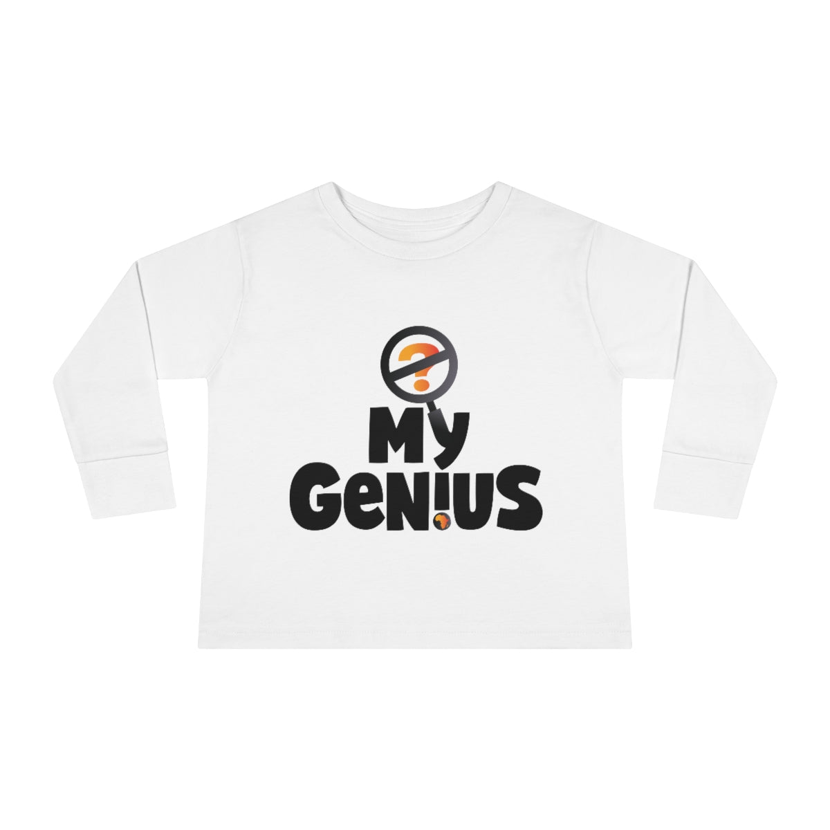 Sule the Proverb Detective Toddler Long Sleeve Tee (Do Not Question My Genius! Logo)