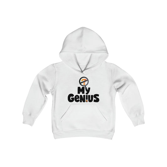 Sule the Proverb Detective Youth Heavy Blend Hooded Sweatshirt (Do Not Questions My Genius! Logo)